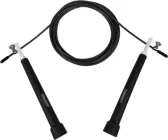 Швидкісна скакалка EasyFit Speed Cable Rope 3 м зі сталевим тросом і регульованою довжиною Чорна EF-2039-BK (56000454)