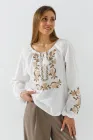 Вишиванка сорочка жіноча 2750 2XL Біло-бежевий