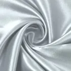 Тканина атлас LuxFabric 115 г/м² 1,5 м 1 м Сріблястий