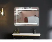 Дзеркало 60x80 см LED Touch Сенсор Фасадне Підсвічування Діммер Антизапотівне Mixxus TWEE MR09-60x80-REVERSE Стекло 5 мм із Срібною амальгамою Алюмінієвий каркас Товщина 3 см (MI6660)