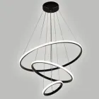 Керована вимикачем світлодіодна люстра AKRILIKA 3R 70 Вт 600x1100мм Чорна