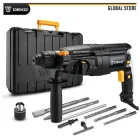 Перфоратор, дриль ударний з аксесуарами в кейсі DEKO GJ181 (S5002-GJ181)