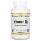 Вітамін Д D3 2000 МО California Gold Nutrition, 360 капсул з риб’ячого желатину