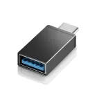 Перехідник із телефону на флешку Type-C – USB OTG-01 Чорний