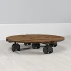 Підлогова Підставка Для Квітів На Колесах Кругла 25 см (120091)