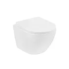 Унітаз підвісний безобідковий Kroner Harz WHI483632 TORNADO із сидінням (KH483632WHIT)