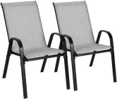 Набір садових стільців ModernHome by Multistore SC-092KD Light Grey 2 шт (5905817001088)