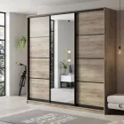 Шафа купе трьохдверна Garant ST-2 (190х60х240) Дуб Крафт сірий