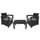 Набори садових меблів для відкритої тераси на 2 персони Журнальний столик: 70 х 50,5 х 38 см