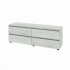 Тумба під телевізор Еверест ЛТВ-1400 Лайт 140х38х49 см Дуб Крафт білий (DTM-071082)