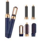 Професійний Стайлер UKLISS 5 в 1 для Укладання Волос 1000Вт — Фен, Щипці, Гребінці, Випрямлячі Жовто-Синій