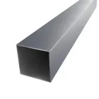 Труба профільна нержавіюча 10х10 товщина 1.2 мм шліфована квадратна матова харчова AISI 304 н/ж 1 метр (1028)