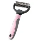 Двостороння щітка-колтуноріз для видалення вовни собак та котів, 17*6см