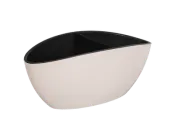 Горщик для квітів пластиковий Алеана Каноє 32*14см 2.1л з вкладом біла троянда А115048-21