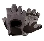 Рукавички для фітнесу (велосипеда та важкої атлетики) SPORT GEAR "M" чорні із сірим