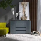 Якісний комод Лайт КЛ-4 Еверест Графіт 140х38х93 см