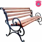 Садова лавка кована AVVS tech з поручнями 1.75 м. (9.1/175 (Бараш))