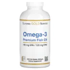 Жирні кислоти California Gold Nutrition Omega 3 Premium Fish Oil, 240 рибних капсул