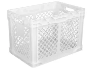 Ящик пластиковий (600х400х420) перфорований, білий, тип 1