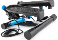 Тренажер Степпер для фітнесу 2в1 Gymtek XST500 Dynamic Twist Stepper з еспандерами та крокоміром до 130 кг