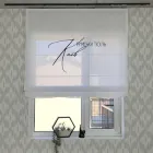 Римська штора ROMANTINT КИЇВ 50х200 з тюлі на підкладці та ручним механізмом