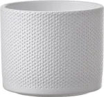 Кашпо Edelman Era pot round рельєфний 13.5 х 12.5 см Білий (1051622)