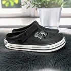 Сабо крокси підліткові Dago Style чорні з джибітсами 38р (24,5 см) 4731