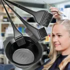 Набір перукаря для фарбування волосся ROOHUA 10 предметів у комплекті (пензлик, мисочка, рукавички, шапочка для душу)