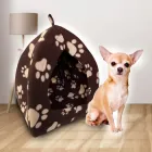 М'який флісовий будиночок для собак і кішок Pet Hut 24х28 Лапки (NA-305)