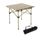 Розкладний стіл для кейтерингу сталь та пластик DROM 53x51x50см бежевий