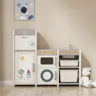 Стелаж для книг та іграшок, дитяча кухня Lumpurini Antonietta, шкаф з ящиками і контейнерами (YYSC2224-1)