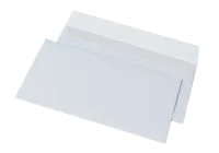 Конверти DL (110 х 220 мм) мокроклеючий 80г/м 50 шт Білі