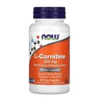 Карнітин (L-Carnitine) 250 мг 60 капсул NOW-00062