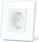 Розумна WiFi розетка 1DAL з енергомоніторінгом Білий Cкло (G86D-STS.WF.WT)