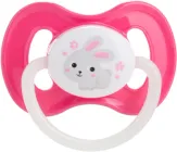 Пустушка латексна кругла Canpol Babies Bunny & Company 6-18 міс Рожева (23/278_pin_new)