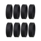 Силіконові чохли для коліс валіз та крісел CoverWheel, 8 штуки, чорні