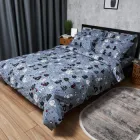 Комплект постільної білизни Moon&Star Бязь Gold Люкс «Feline Fun» Євро 200х220 наволочки 2х50х70 (MS-820006311)