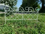 Декоративний паркан із металу Decorart Решітка маленька 35x60 см білий