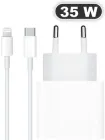 Швидка зарядка для айфона айпада комплект швидкої зарядки для Apple iPhone 8 X 11 12 13 14 Pro Max Mini Plus iPad зарядка для iPhone Мережевий зарядний пристрій Блок Type-C 35W USB-C Power Adapter Кабель зарядки Type-C to Lightning LEXEGO FHK-35W 