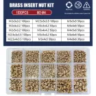 Гайки Вплавлювані M2;M2.5;M3;M4 Латунні Для 3D Друку Набір 1030 шт Spec (SP-06771030)