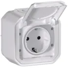 Розетка 2К+З Legrand Plexo з гвинтовими клемами накладний Білий (069771L)