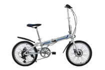 Складаний велосипед KERAMBIT на колесах 20"/рама 17" біло-синій