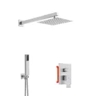 Душова система прихованого монтажу Kroner KRP Edelstahl Kubus ESG082 (нікель)