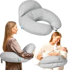 Подушка-диванчик для годування Sei Design 60х70х16 см Кошенята Сіра Бавовна Антиалергенне волокно (4820227289646)