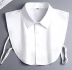 Жіночий комір сорочка білий one size