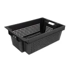 Пластиковий ящик SoloPlast 600x400x200 мм з перфорацією для зберігання та транспортування ЯПМ.04