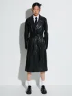 Тренч зі штучної шкіри жіночий