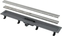 Трап для душу горизонтальний ALCAPLAST 950 мм з порогами для двосторонньої решітки APZ19-950