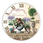 Настінний круглий годинник декоративний Гранд Презент Букет квітів 25 см