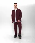Чоловічий костюм сорочка + штани Sane креп L бордовий
